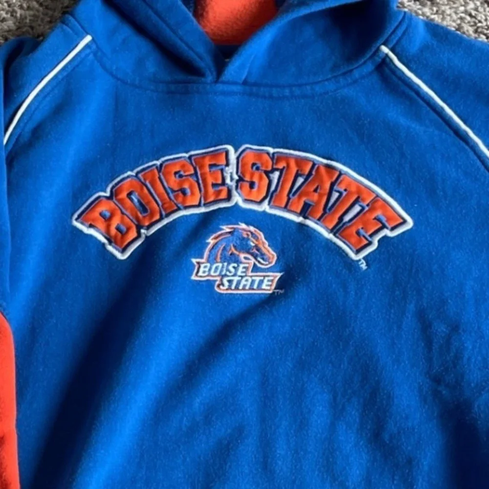 Boise State Broncos Hoodie XX Large NCAA Blue Orange Athletic Sweatshirt Hoodie‎
